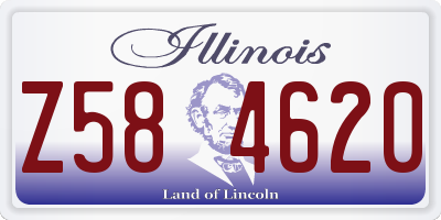 IL license plate Z584620