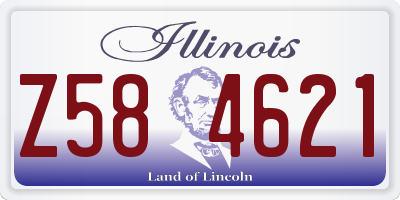 IL license plate Z584621