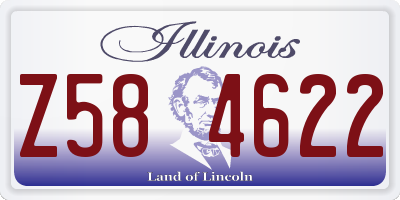 IL license plate Z584622