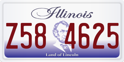 IL license plate Z584625