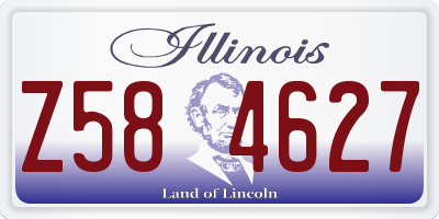 IL license plate Z584627