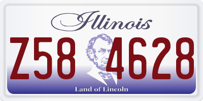 IL license plate Z584628