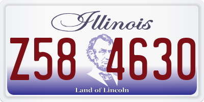 IL license plate Z584630