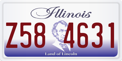 IL license plate Z584631
