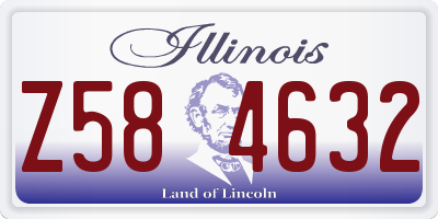 IL license plate Z584632