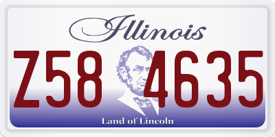 IL license plate Z584635