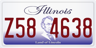 IL license plate Z584638