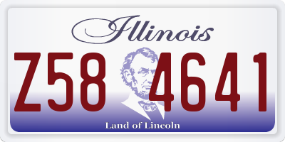 IL license plate Z584641