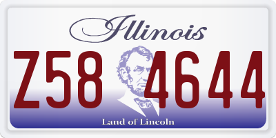 IL license plate Z584644