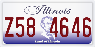 IL license plate Z584646
