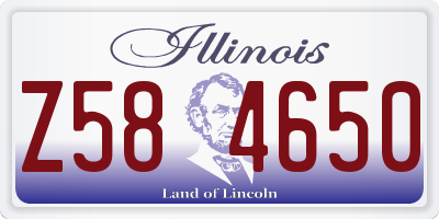 IL license plate Z584650