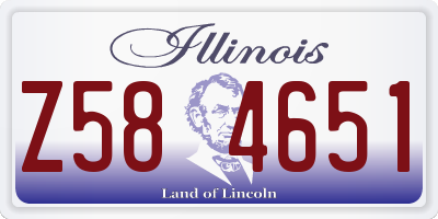 IL license plate Z584651
