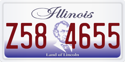 IL license plate Z584655