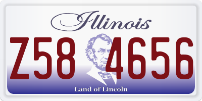 IL license plate Z584656