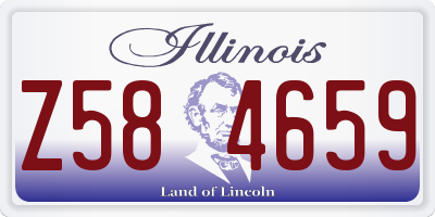 IL license plate Z584659