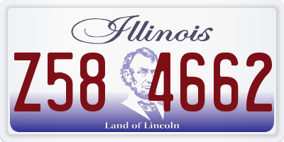 IL license plate Z584662