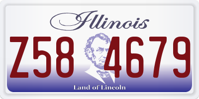 IL license plate Z584679