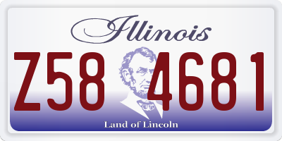 IL license plate Z584681