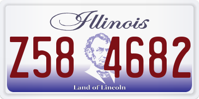 IL license plate Z584682