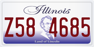 IL license plate Z584685