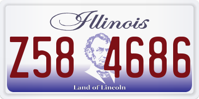 IL license plate Z584686