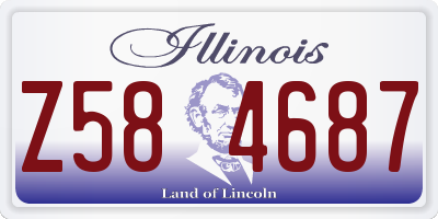 IL license plate Z584687