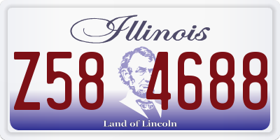 IL license plate Z584688