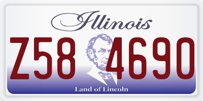 IL license plate Z584690