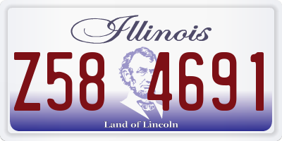 IL license plate Z584691