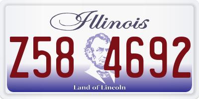 IL license plate Z584692