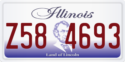 IL license plate Z584693