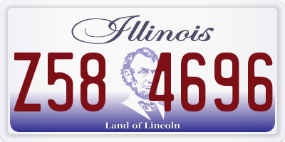 IL license plate Z584696