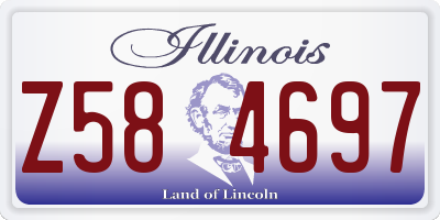 IL license plate Z584697