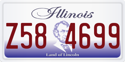IL license plate Z584699