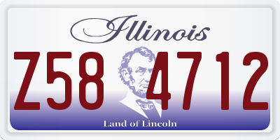 IL license plate Z584712