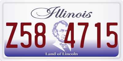 IL license plate Z584715