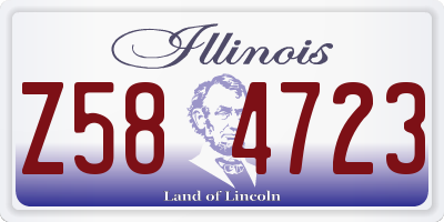 IL license plate Z584723
