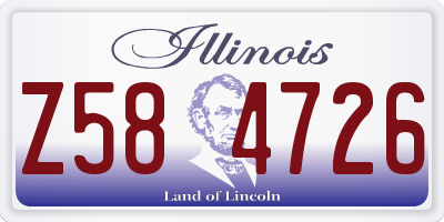 IL license plate Z584726