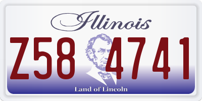 IL license plate Z584741