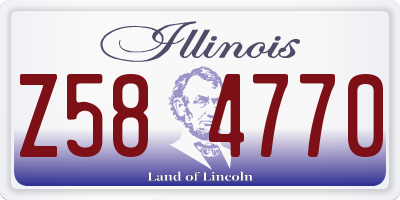 IL license plate Z584770