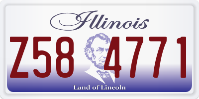 IL license plate Z584771