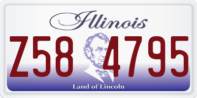 IL license plate Z584795