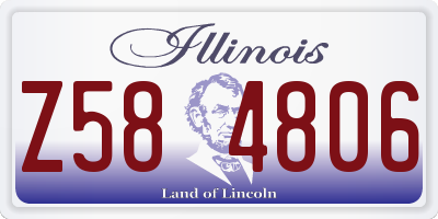 IL license plate Z584806