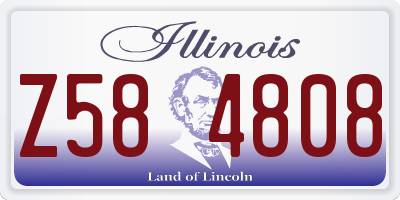 IL license plate Z584808