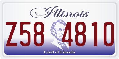 IL license plate Z584810