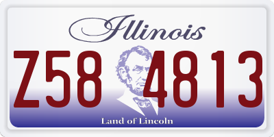 IL license plate Z584813
