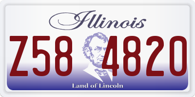 IL license plate Z584820
