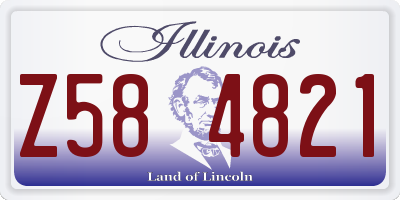 IL license plate Z584821