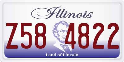IL license plate Z584822