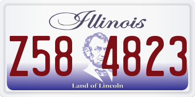 IL license plate Z584823